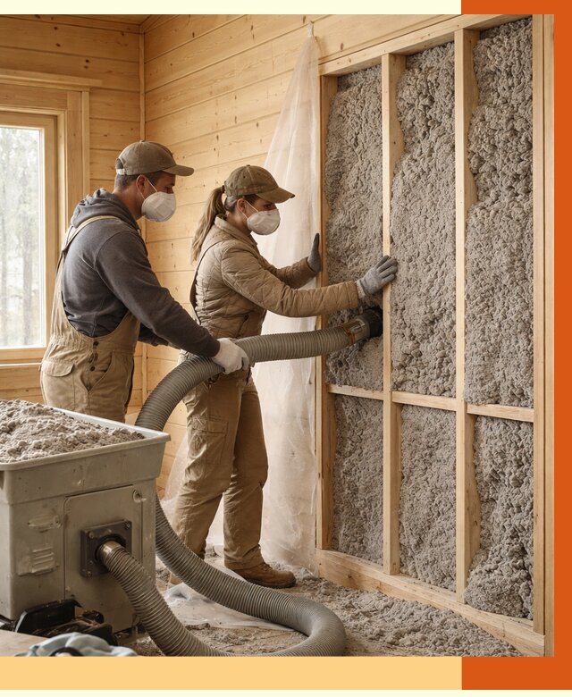 Утепление дачного дома эковатой в Лысьве от 1487 руб./м2 — комплексно, ТепломастерЛсь