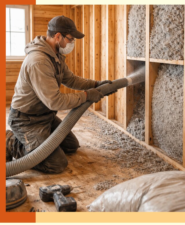 Утепление дачного дома эковатой в Лысьве — быстро и надёжно