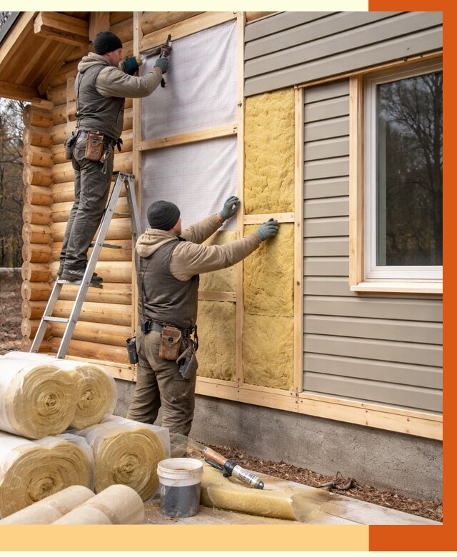 Утепление деревянного дома в Лысьве от 6359 руб./м2 — заказать работы | ТепломастерЛсь