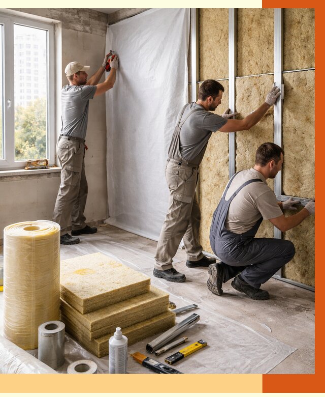 Утепление квартиры в Лысьве от 4616 руб/м2 — утеплить квартиру изнутри и снаружи | ТепломастерЛсь