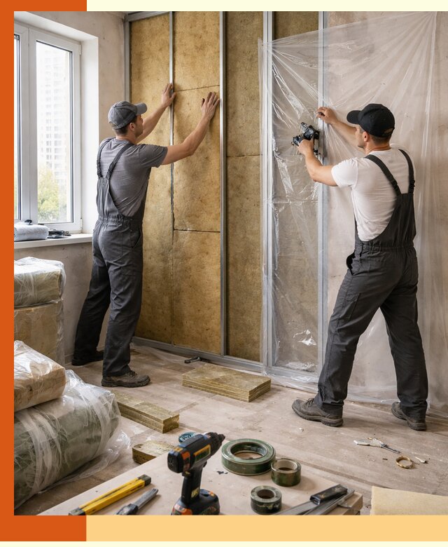 Утепление квартиры изнутри профессионально в Лысьве