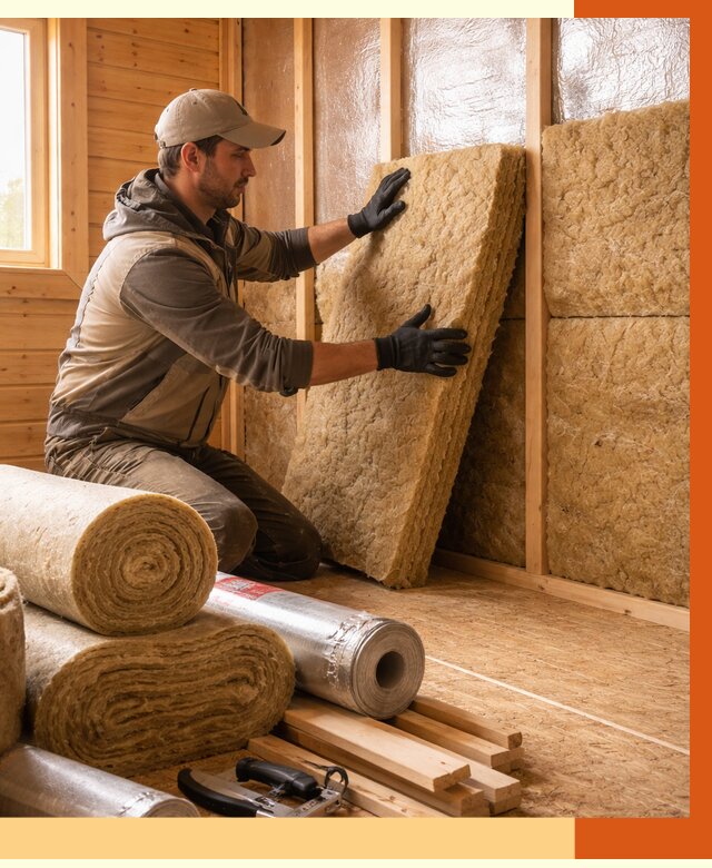 Утепление бани в Лысьве под ключ от 4616 руб./м2 — утеплить потолок, пол и стены | ТепломастерЛсь