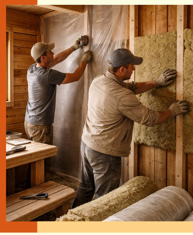 Утепление бани изнутри в Лысьве качественно и недорого