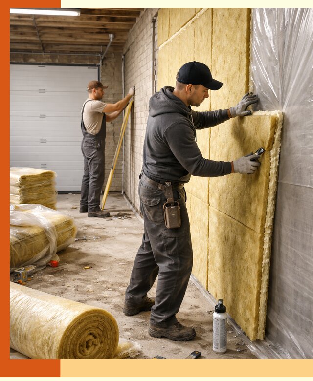 Утепление гаража под ключ в Лысьве — все виды теплоизоляции