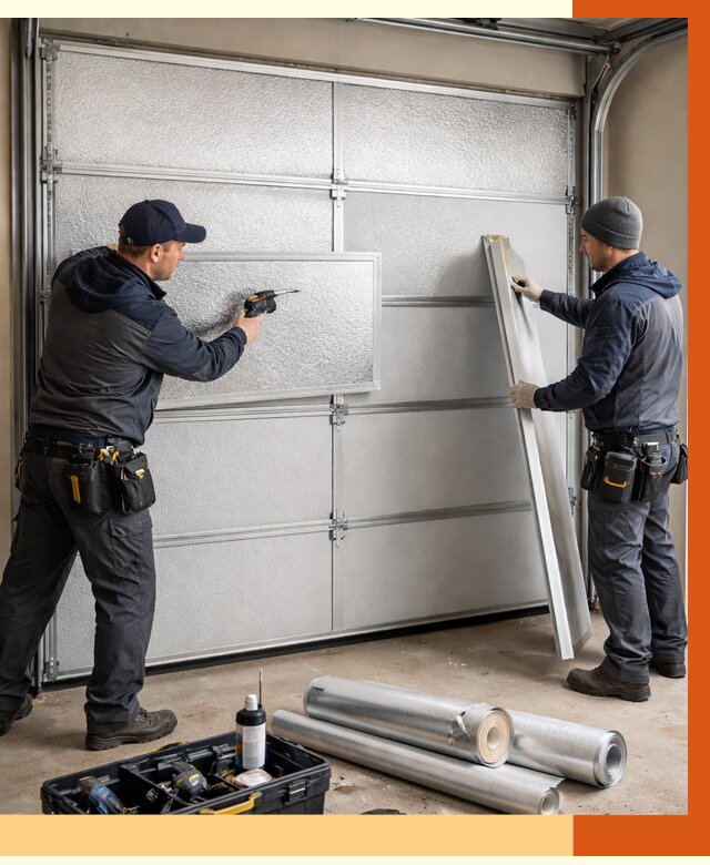 Утепление гаражных ворот в Лысьве от 8052 руб/м2 — надежно и быстро | ТепломастерЛсь