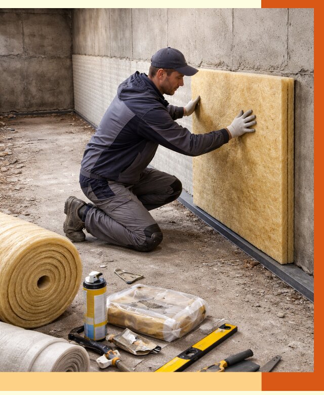 Утепление фундамента изнутри в Лысьве от 4308 руб./м2 — работы под ключ | ТепломастерЛсь