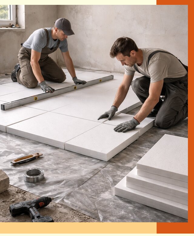 Утепление бетонного пола в Лысьве от 2564 руб/м2 — монтаж и цена | ТепломастерЛсь