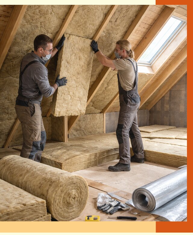 Утепление мансарды минватой в Лысьве от 4308 руб./м2 — монтаж и пароизоляция | ТепломастерЛсь