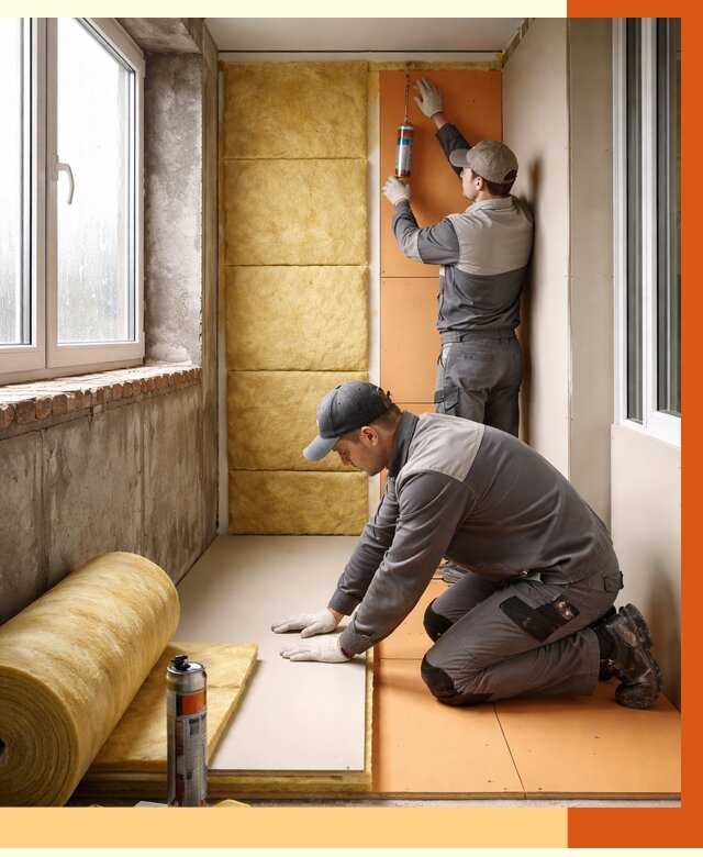 Утепление лоджии под ключ в Лысьве от 6667 руб/м2 — комплексное решение | ТепломастерЛсь