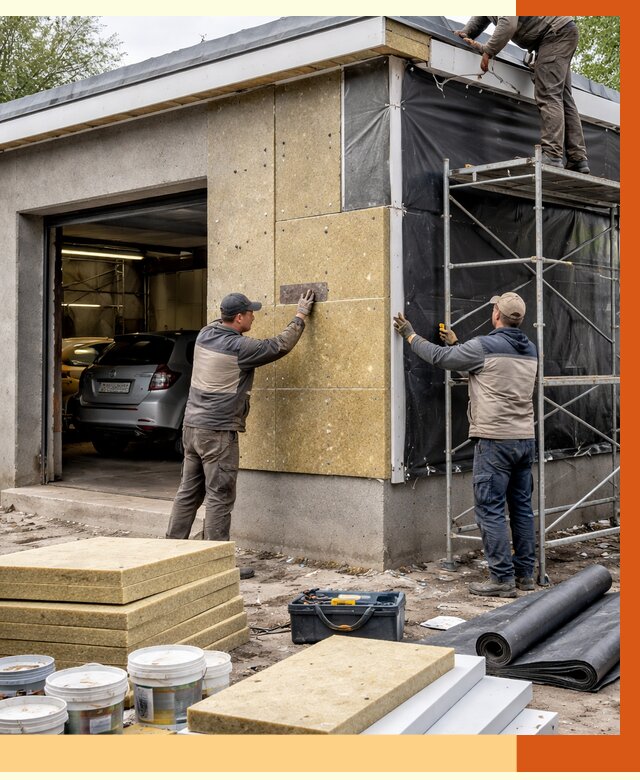 Утепление автосервиса в Лысьве ппу, пеноизоляция, от 14873 руб/м2 — ТепломастерЛсь