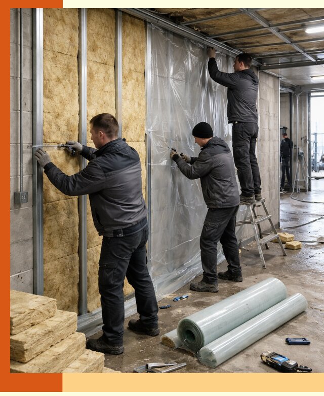 Профессиональное утепление автомойки в Лысьве для любого типа помещений