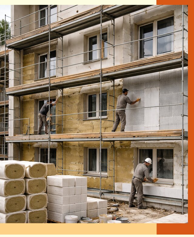 Утепление гостиницы в Лысьве от 7385 руб./м2 — комплексно, ППУ, под ключ | ТепломастерЛсь