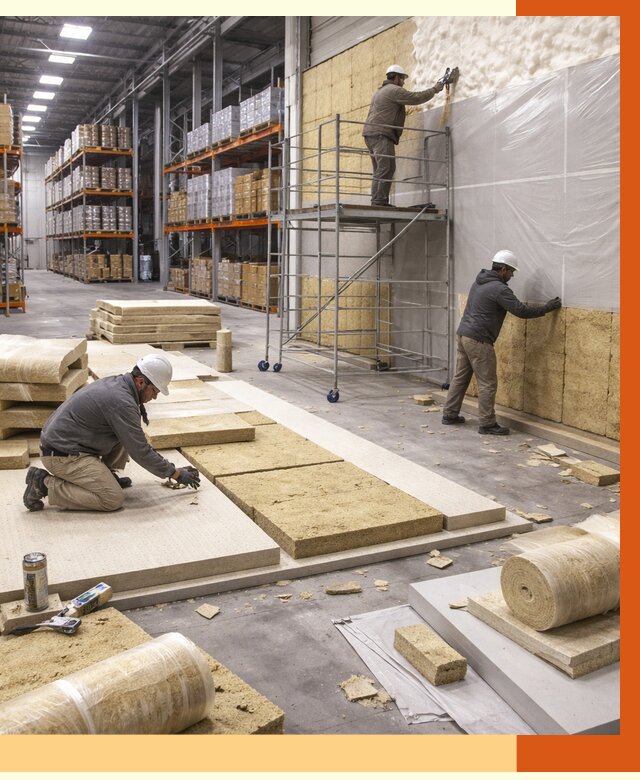 Утепление складского терминала в Лысьве от 7693 руб./м² под ключ | ТепломастерЛсь