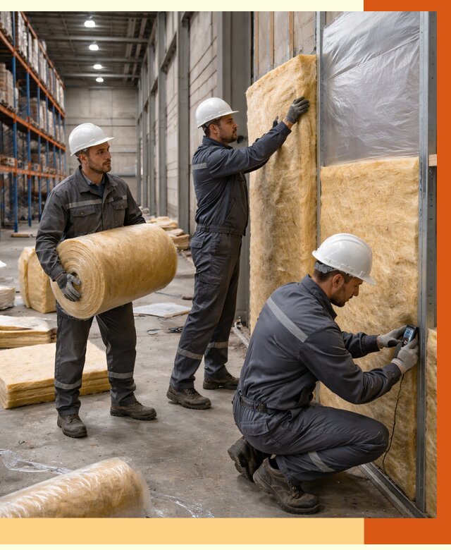 Утепление логистического центра в Лысьве от 4616 руб/м² под ключ | ТепломастерЛсь