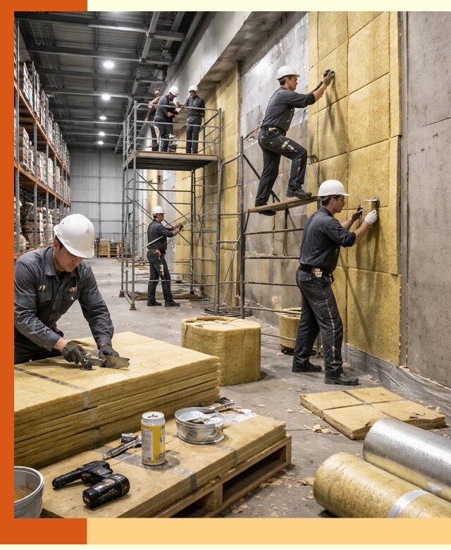 Утепление логистического центра в Лысьве качественно и экономично