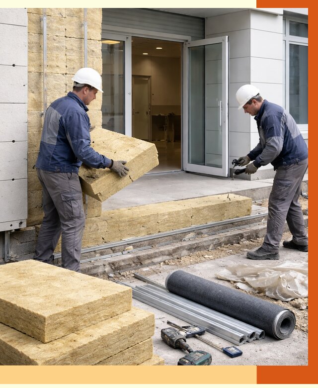 Утепление медицинского центра в Лысьве под ключ от 12821 руб./м² | ТепломастерЛсь