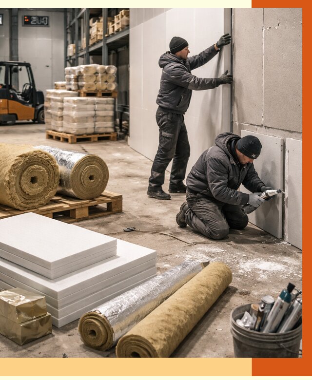 Утепление холодного склада в Лысьве от 8718 руб/м2 — комплексное под ключ | ТепломастерЛсь