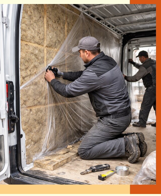 Утепление фургона в Лысьве от 16924 руб/м2 — утепление фургона ППУ и кузова | ТепломастерЛсь