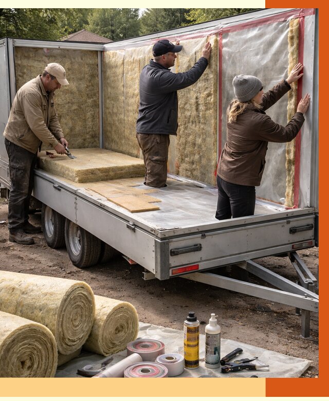 Утепление прицепа в Лысьве под ключ от 12821 руб. — комплекс от ТепломастерЛсь