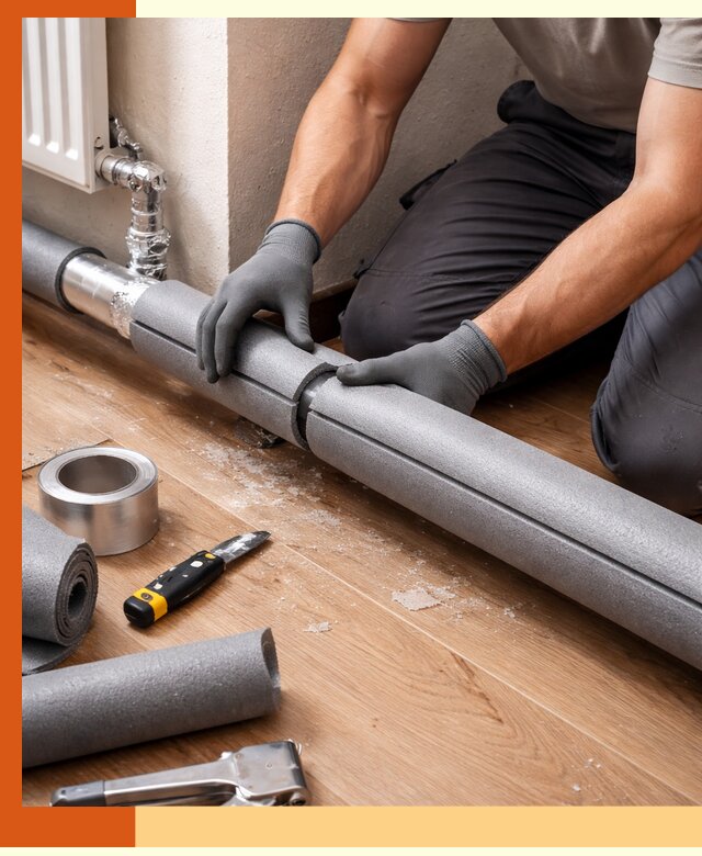 Утепление труб отопления в Лысьве: теплоизоляция и защита сети