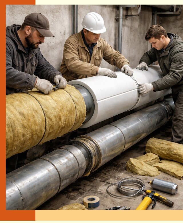 Утепление трубопровода в Лысьве с гарантией энергоэффективности