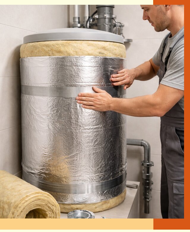 Утепление бойлера в Лысьве от 4616 руб. под ключ | Утепление ППУ | ТепломастерЛсь