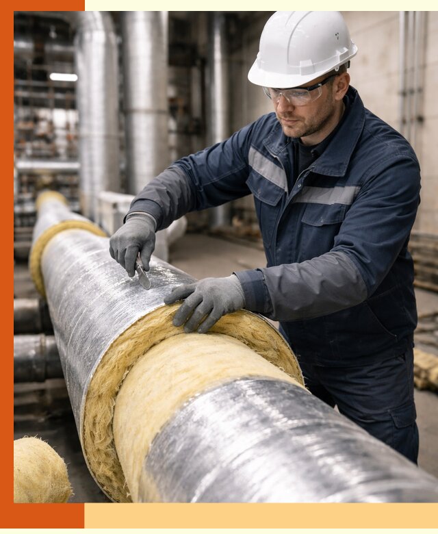 Утепление технологического оборудования и заводских установок в Лысьве