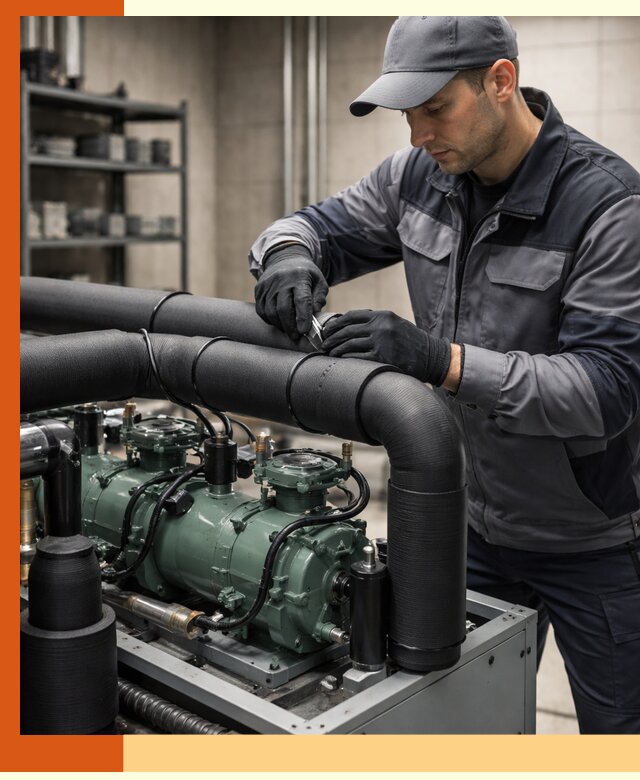 Утепление холодильного агрегата и теплоизоляция в Лысьве