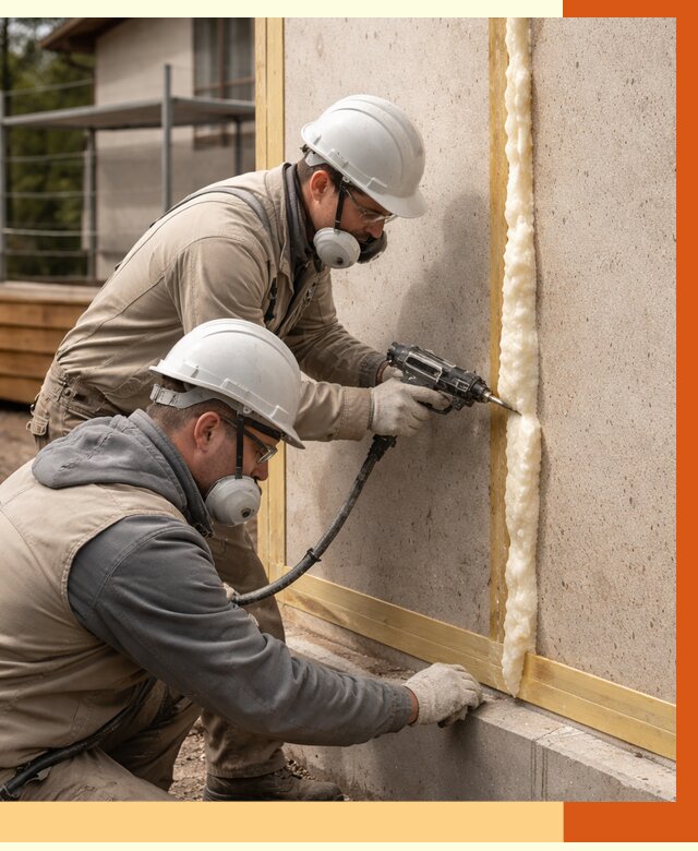 Утепление сип панелей ППУ в Лысьве от 4923 руб. под ключ | ТепломастерЛсь