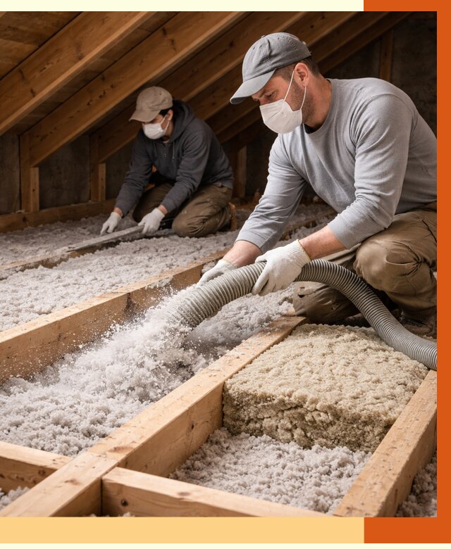 Заполнение полостей чердачного перекрытия в Лысьве от 4616 руб. | ТепломастерЛсь