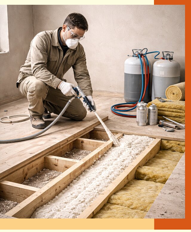 Заполнение полостей межэтажного перекрытия в Лысьве от 4308 руб. | ТепломастерЛсь