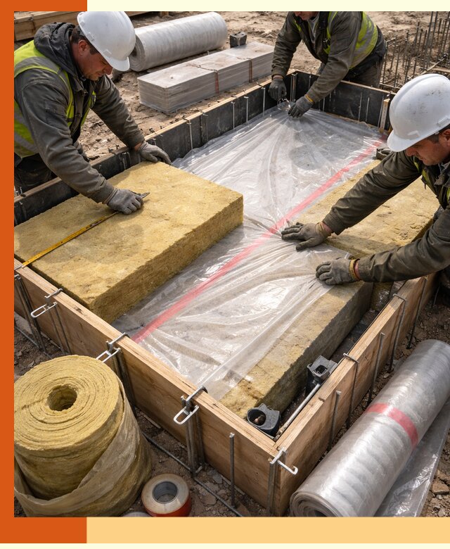 Теплоизоляция опалубки для строительства в Лысьве