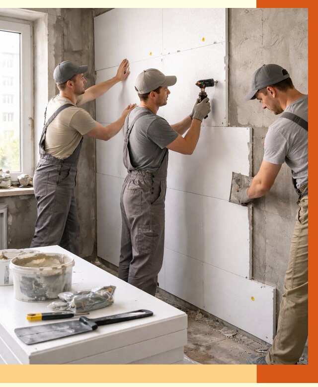 Утепление пенопластом домов и стен в Лысьве от 1898 руб. — ТепломастерЛсь