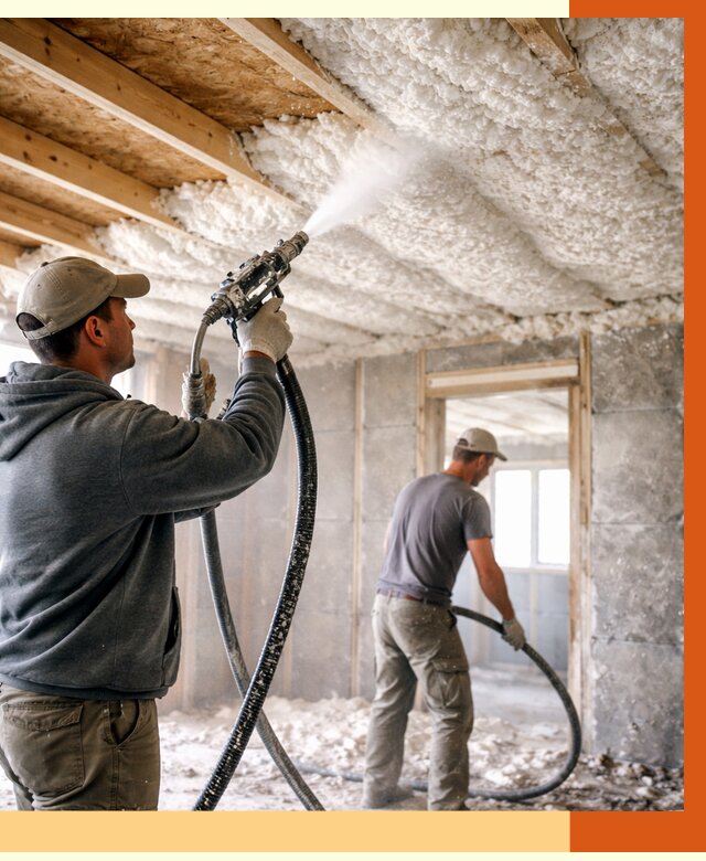 Утепление пеноизолом в Лысьве от 1641 руб./м2 под ключ | ТепломастерЛсь