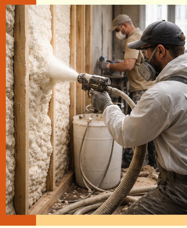 Утепление пеноизолом жилых и коммерческих объектов в Лысьве