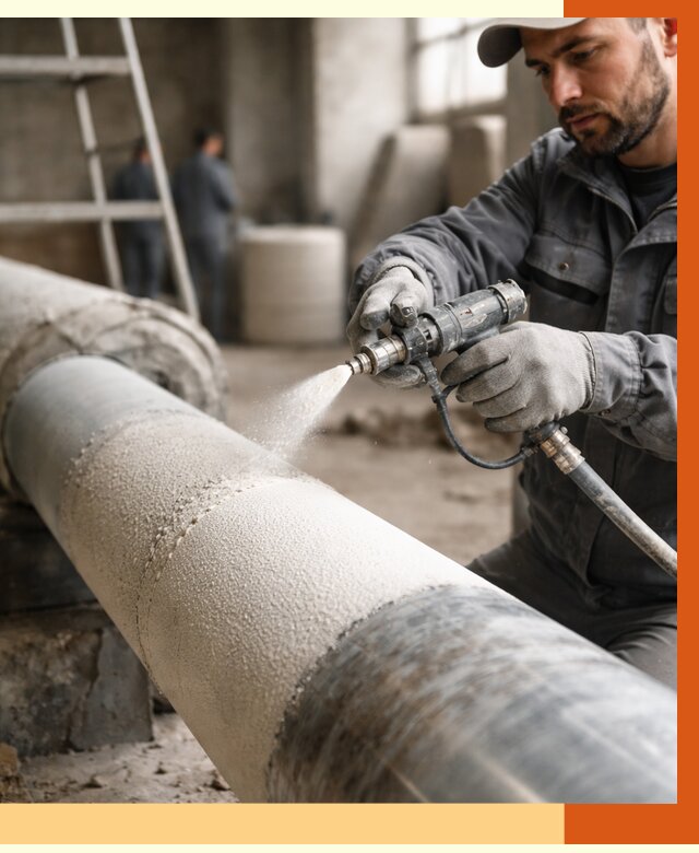 Утепление труб жидкой теплоизоляцией в Лысьве от 7693 руб. под ключ | ТепломастерЛсь