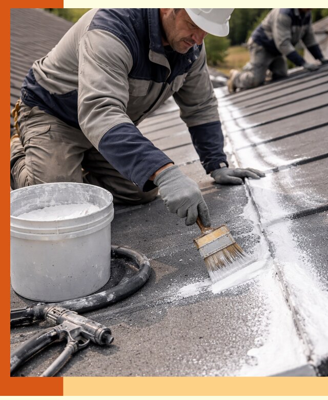 Утепление кровли жидкой теплоизоляцией в Лысьве