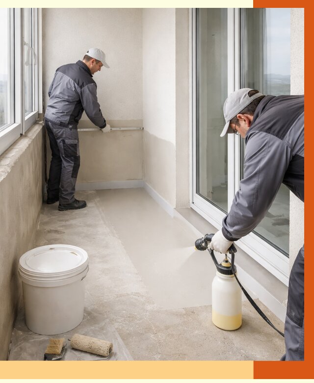 Утепление балкона жидкой теплоизоляцией в Лысьве от 5898 руб./м2 | ТепломастерЛсь