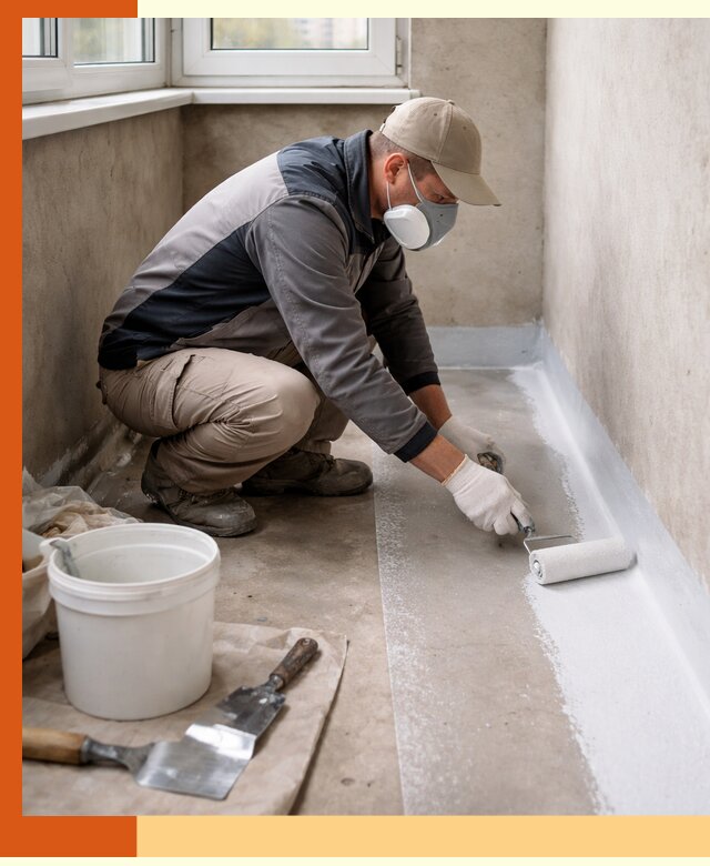 Утепление балкона жидкой теплоизоляцией в Лысьве