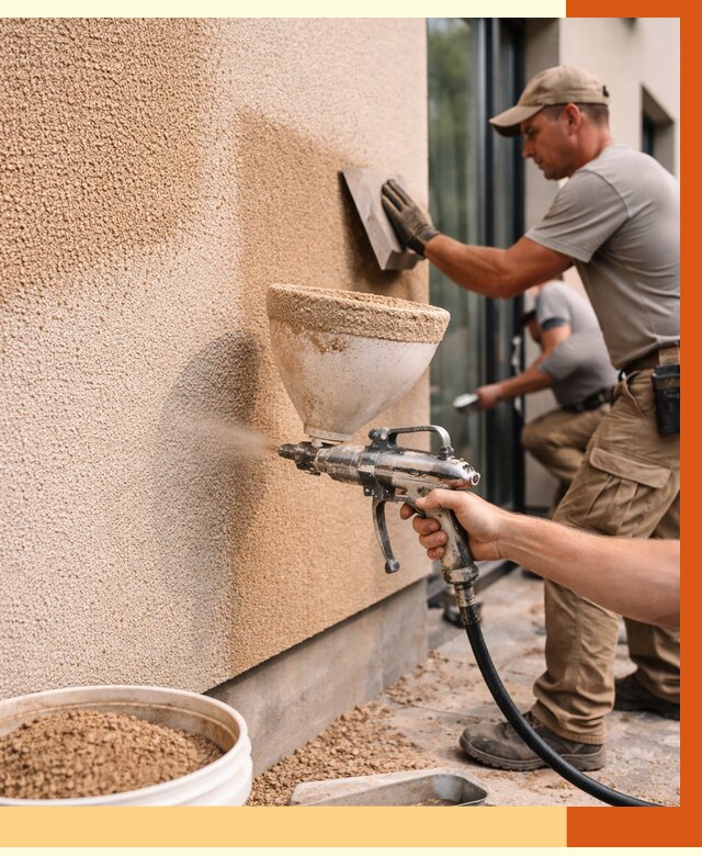 Утепление фасада жидкой пробкой в Лысьве от 4923 руб./м² под ключ | ТепломастерЛсь