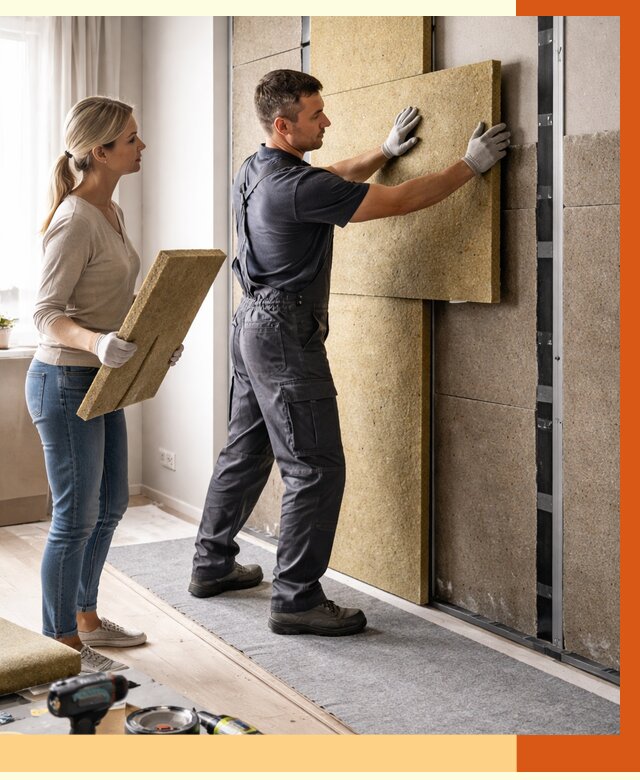 Профессиональная шумоизоляция квартиры в Лысьве от 7693 руб. за м2 | ТепломастерЛсь