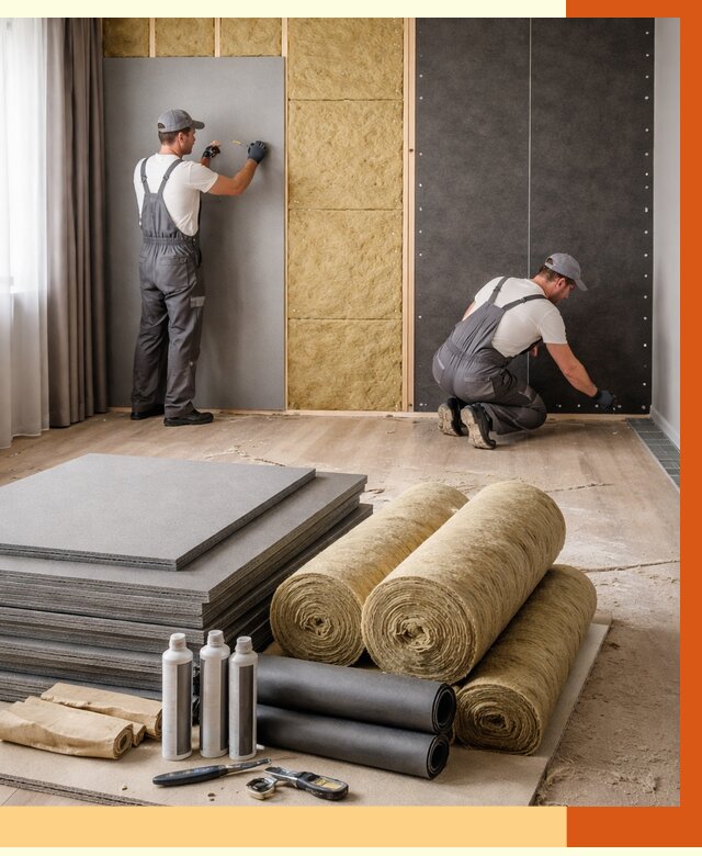 Шумоизоляция дома в Лысьве от 4616 руб/м2 — комплексная звукоизоляция под ключ | ТепломастерЛсь