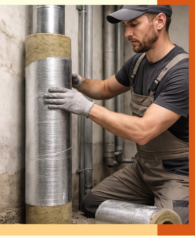 Шумоизоляция труб в Лысьве от 1231 руб. — шумоподавление и звукоизоляция труб | ТепломастерЛсь