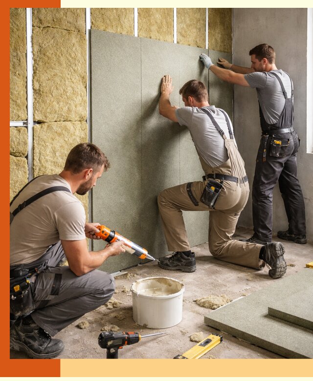 Профессиональная шумоизоляция стен в Лысьве для квартир и домов