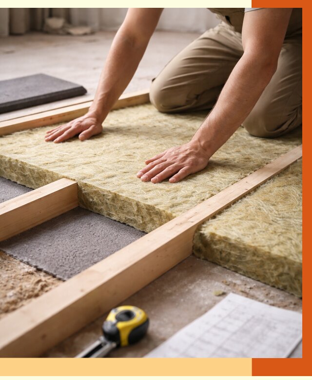 Шумоизоляция пола в Лысьве от 1282 руб./м² — профессиональная звукоизоляция | ТепломастерЛсь