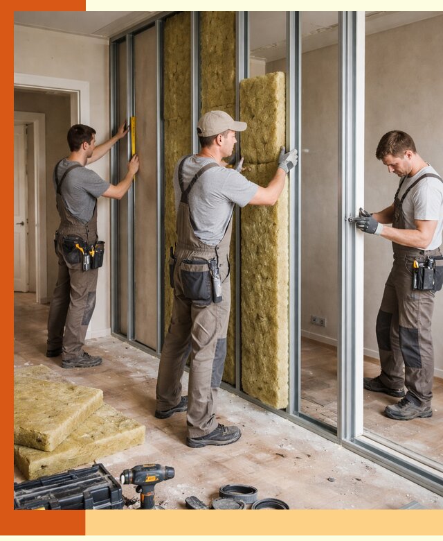 Шумоизоляция межкомнатных перегородок в Лысьве эффективно и надёжно