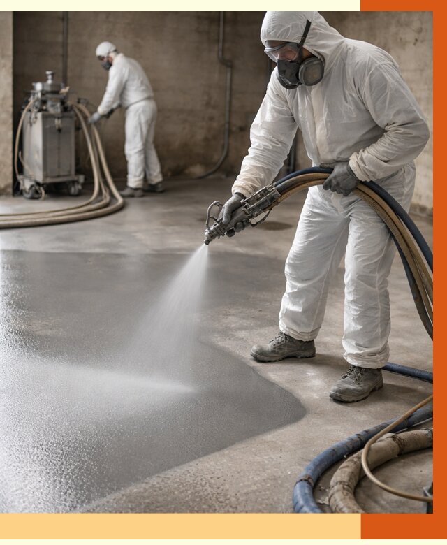 Гидроизоляция полимочевиной в Лысьве от 8718 руб/м² — напыление полимерной гидроизоляции | ТепломастерЛсь