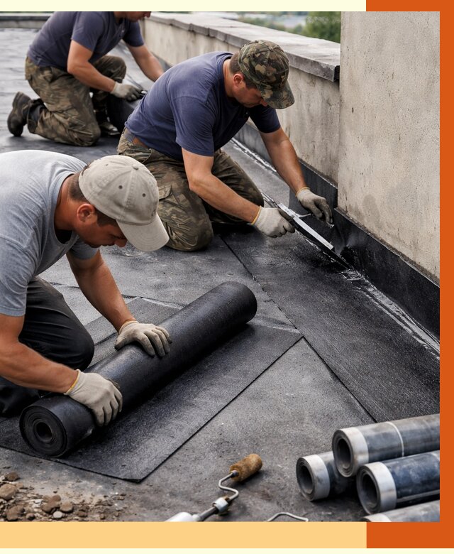 Гидроизоляция кровли в Лысьве от 4616 руб. — профессиональная гидроизоляция крыши | ТепломастерЛсь