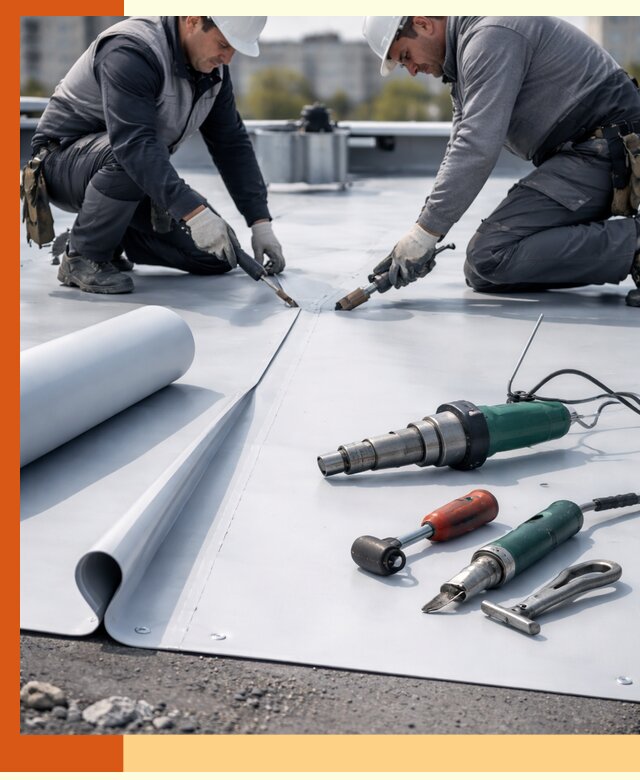 Гидроизоляция мембранной кровли в Лысьве: монтаж и ремонт быстро