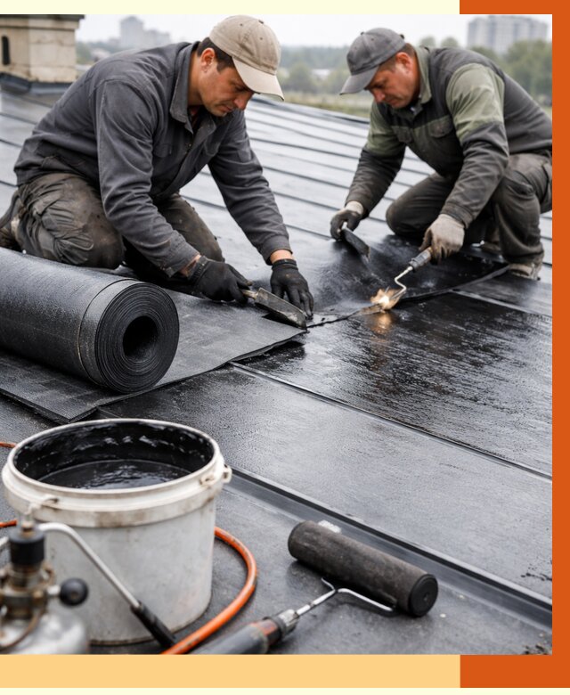 Гидроизоляция фальцевой кровли в Лысьве от 7693 руб. под ключ | ТепломастерЛсь